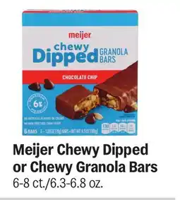 Meijer Meijer Chewy Dipped or Chewy Granola Bars offer