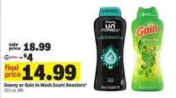 Meijer Downy or Gain In-Wash Scent Boosters offer