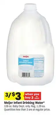 Meijer Meijer Infant Drinking Water offer