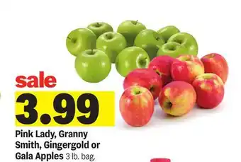 Meijer Pink Lady, Granny Smith, Gingergold or Gala Apples offer