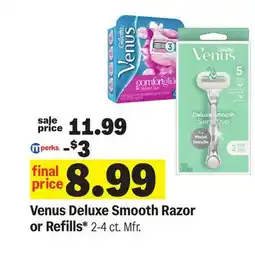 Meijer Venus Deluxe Smooth Razor or Refills offer