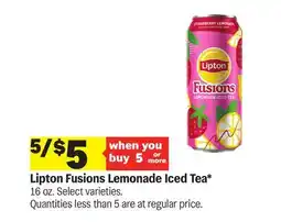 Meijer Lipton Fusions Lemonade Iced Tea offer