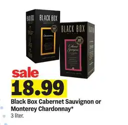 Meijer Black Box Cabernet Sauvignon or Monterey Chardonnay offer
