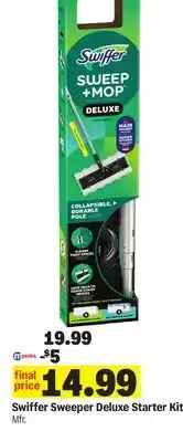 Meijer Swiffer Sweeper Deluxe Starter Kit offer