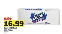 Meijer Scott 1000 Sheet Bath Tissue offer