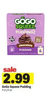 Meijer GoGo Squeez Pudding offer