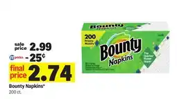 Meijer Bounty Napkins offer