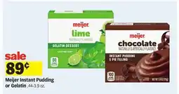 Meijer Meijer Instant Pudding or Gelatin offer