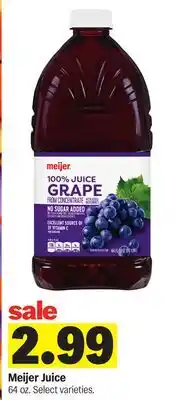Meijer Meijer Juice offer