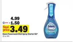 Meijer Dawn Powerwash Dish Spray Starter Kit offer