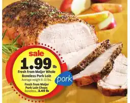 Meijer Meijer Whole Boneless Pork Loin offer