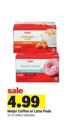 Meijer Meijer Coffee or Latte Pods offer