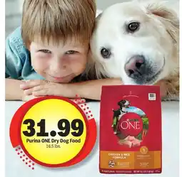 Meijer Purina ONE Dry Dog Food offer