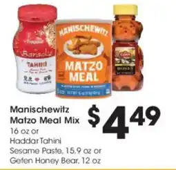 Kroger Manischewitz matzo meal mix offer