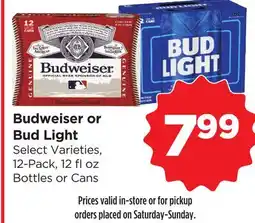 Food 4 Less Budweiser or Bud Light offer