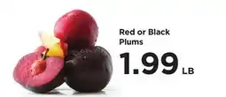 Food 4 Less Red or Black Plums offer
