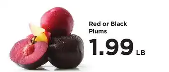 Food 4 Less Red or Black Plums offer
