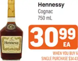 Tony’s Fresh Market Hennessy Cognac offer