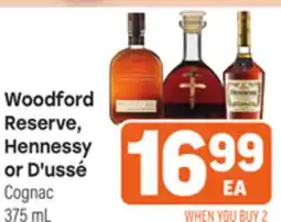 Tony’s Fresh Market Woodford Reserve, Hennessy or D'ussé offer