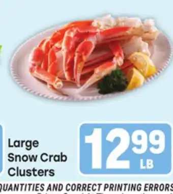 Tony’s Fresh Market Large Snow Crab Clusters offer