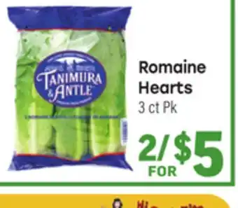 Tony’s Fresh Market Romaine Hearts offer