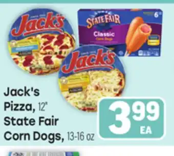 Tony’s Fresh Market Jack's Pizza, 12 State Fair Corn Dogs 13-16 oz offer