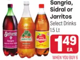 Tony’s Fresh Market Sangría, Sidral or Jarritos Select Drinks offer