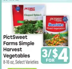 Tony’s Fresh Market PictSweet Farms Simple Harvest Vegetables offer