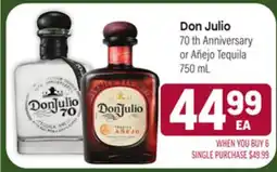 Tony’s Fresh Market Don Julio 70 th Anniversary or Añejo Tequila offer