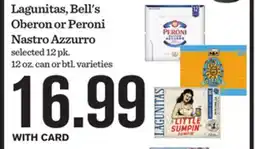 Mariano's Lagunitas, Bell's Oberon or Peroni Nastro Azzurro offer