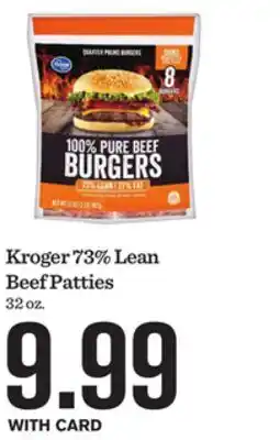 Mariano's Kroger 73% Lean Beef Patties offer