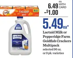 Mariano's Lactaid Milk or Pepperidge Farm Goldfish Crackers Multipack offer