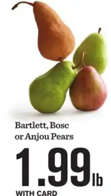 Mariano's Bartlett, Bosc or Anjou Pears offer