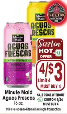 Jewel-Osco Minute Maid Aguas Frescas offer