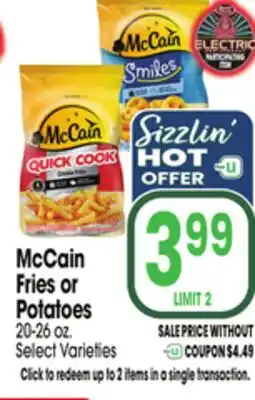 Jewel-Osco McCain Fries or Potatoes offer