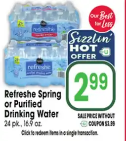 Jewel-Osco Refreshe Spring or Purified Drinking Water offer