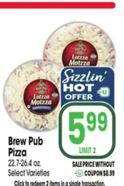 Jewel-Osco Brew Pub Pizza offer