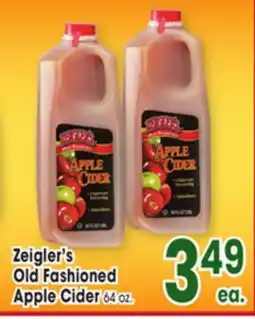 Jewel-Osco Zeigler's Old Fashioned Apple Cider offer