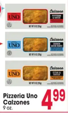 Jewel-Osco Pizzeria Uno Calzones offer