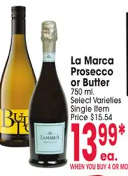 Jewel-Osco La Marca Prosecco or Butter offer