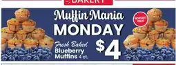 Jewel-Osco Fresh Baked Blueberry Muffins offer