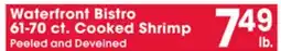 Jewel-Osco Waterfront Bistro 61-70 ct. Cooked Shrimp offer