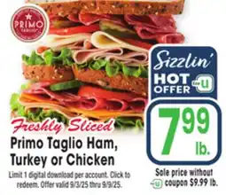 Jewel-Osco Primo Taglio Ham, Turkey or Chicken offer