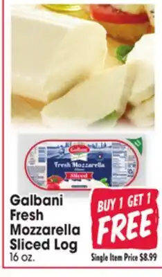 Jewel-Osco Galbani Mozzarella Sliced Log offer