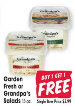 Jewel-Osco Garden Fresh or Grandpa's Salads offer