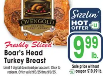 Jewel-Osco Boar's Head Turkey Breast offer