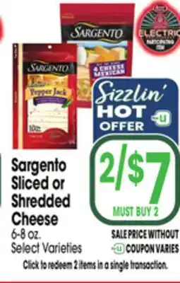 Jewel-Osco Sargento Sliced or Shredded Cheese offer
