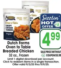 Jewel-Osco Dutch Farms Oven to Table Breaded offer
