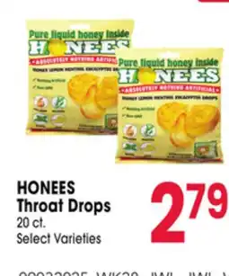Jewel-Osco HONEES Throat Drops offer