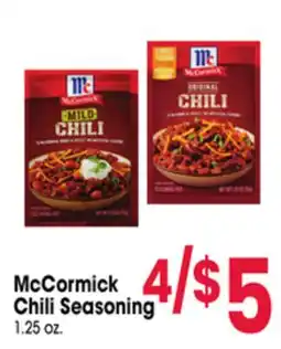Jewel-Osco McCormick Chili Seasoning offer